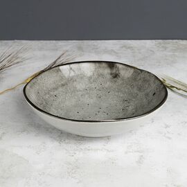 Тарелка суповая STONE серый 20см