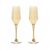 Набор бокалов для шампанского 160мл*2шт СЕЛЕСТ Золотой мед и звезды Q3088, изображение 2