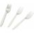 Вилка 158мм, (6шт) бел., кукурузный крахмал 192111