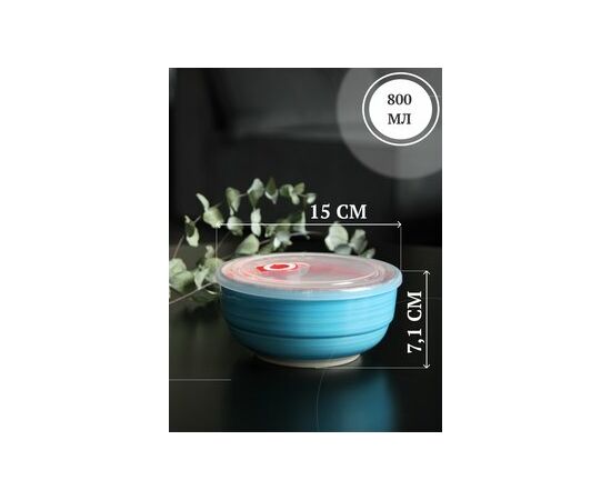 Салатник с/крышкой 14см (800мл) 139-23106 АЭРОГРАФ ЯРКОЕ МОРЕ, изображение 2 Салатник с/крышкой 14см (800мл) 139-23106 АЭРОГРАФ ЯРКОЕ МОРЕ, изображение 2