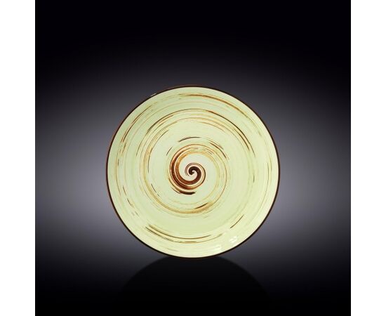 Тарелка круглая WL-669113/A (23см) SPIRAL фисташковый цв.