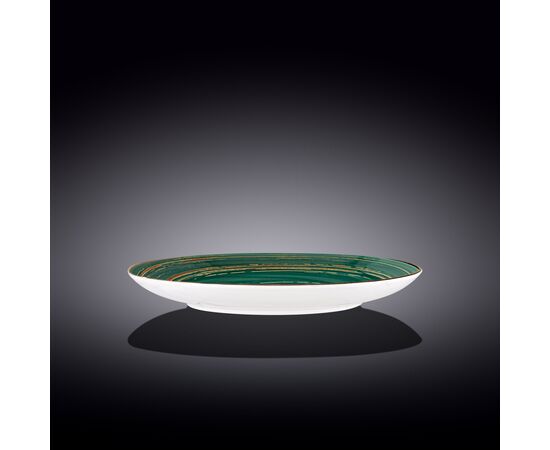 Тарелка круглая WL-669516/A (28см) SPIRAL зеленый цв., изображение 2