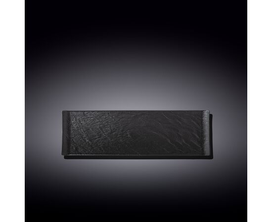 Блюдо прямоугольное WL-661102/A (30*9,5см) черный сланец