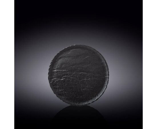 Тарелка круглая WL-661123/A (18см) черный сланец