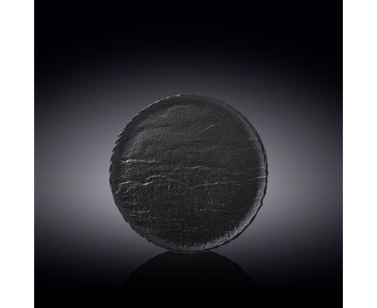 Тарелка круглая WL-661124/A (20,5см) черный сланец