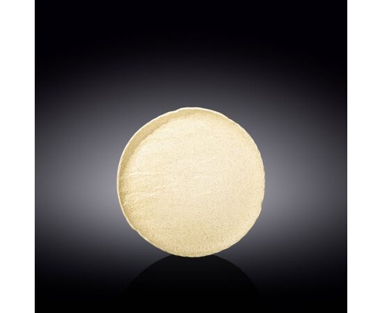 Тарелка круглая WL-661323/A (18см) песочный цв.