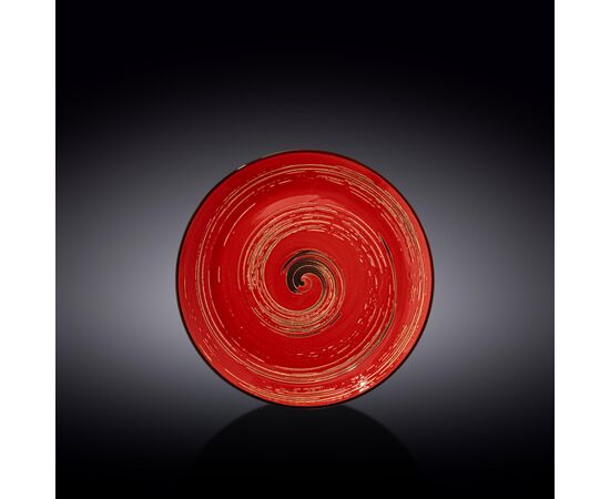 Тарелка круглая WL-669212/A (20,5см) SPIRAL красный цв.