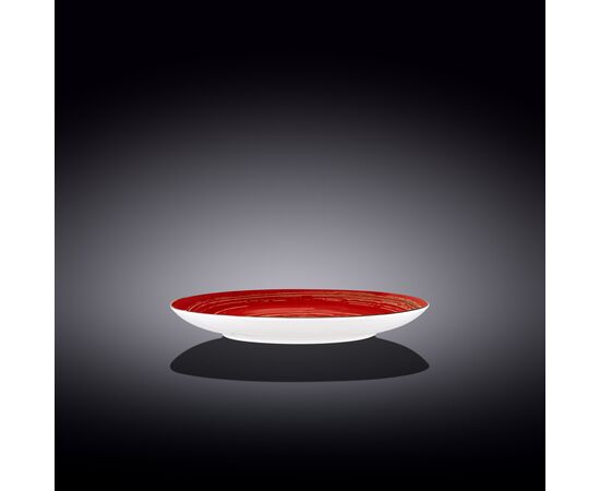 Тарелка круглая WL-669212/A (20,5см) SPIRAL красный цв., изображение 2