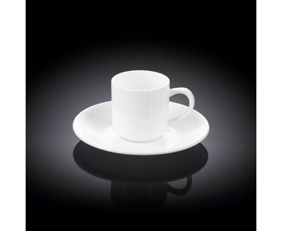 Чашка кофейная + блюдце WL-993007/AB (90мл)