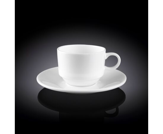 Чашка кофейная + блюдце WL-993039/AB (140мл)