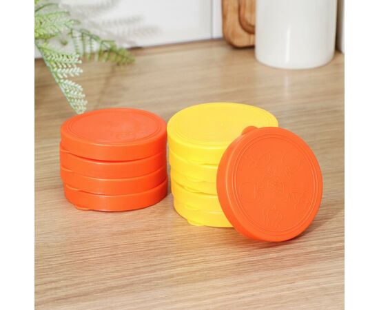 Нaбор хозяйственных крышек «Хозяюшкa», 10 шт, цвет МИКС 587096