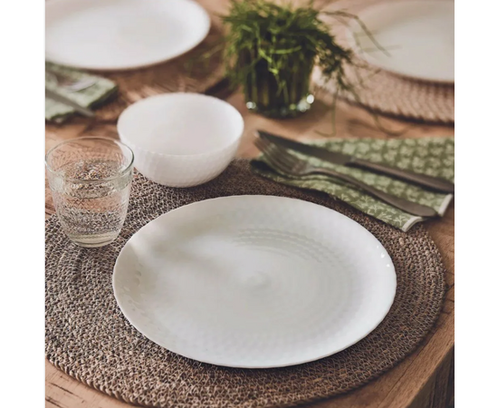 Тарелка обеденная 25см PAMPILLE WHITE Q4655, изображение 2