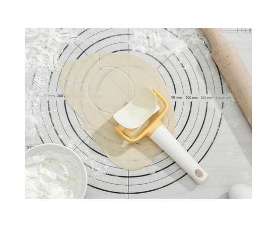 Ролик для вырезания кругов из теста d=7 см "Ваниль" 17,5х8х4 см, 1058501   "