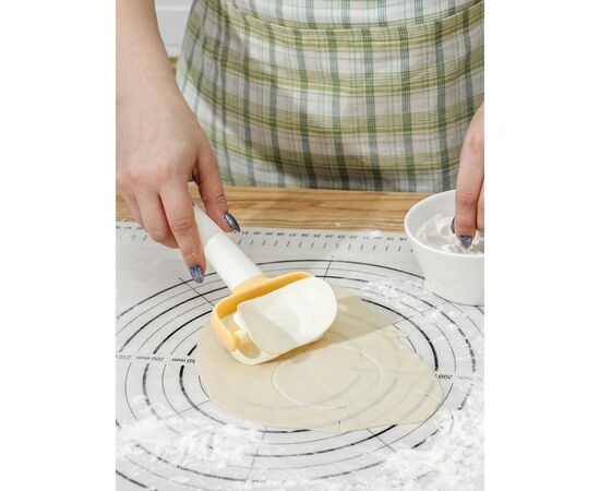 Ролик для вырезания кругов из теста d=7 см "Ваниль" 17,5х8х4 см, 1058501   ", изображение 2