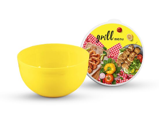 Миска 0.6л GRILL MENU с крышкой C59496
