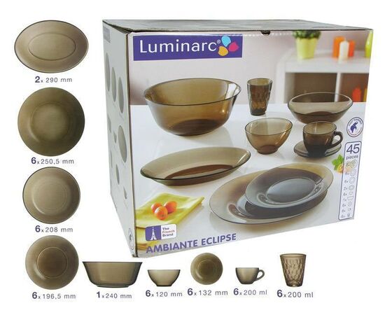 Набор столовый 45пр АМБЬЯНТЕ ЭКЛИПС L5181, изображение 8