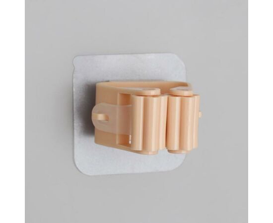 Держатель для уборочного инвентаря на липучке, 12×10×5 см, цвет МИКС 3991554, изображение 5