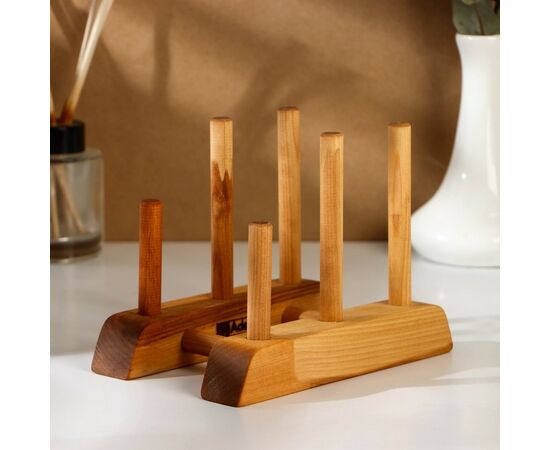 Подставка-сушилка Adelica для разделочных досок и посуды, 17×13×13 см, береза 9116007, изображение 3