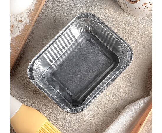 Набор форм для выпечки из фольги Доляна, 250 мл, 3 шт, 12,5×9,8×3,3см 2518929, изображение 2