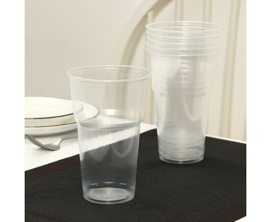 Набор одноразовых стаканов 500мл*6шт «Факел», цвет прозрачный 9080899