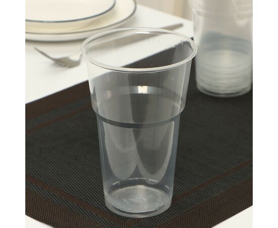 Набор одноразовых стаканов 500мл*6шт «Факел», цвет прозрачный 9080899, изображение 2