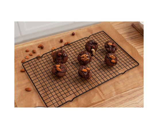 Решётка для глазирования и остывания кондитерских изделий 40×25×1,5см KONFINETTA цвет чёрный 3804610, изображение 9