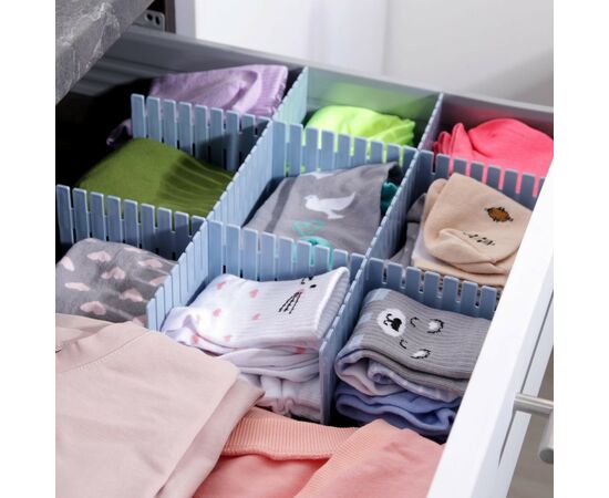 Органайзер-разделитель для ящиков, 4 шт, 46×7 см, цвет МИКС 1857923, изображение 2