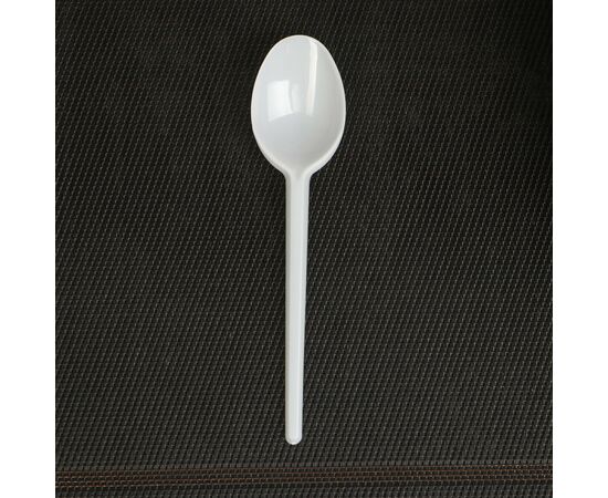 Ложка одноразовая 15.5 см, набор 6шт белая, столовая 9623750, изображение 2
