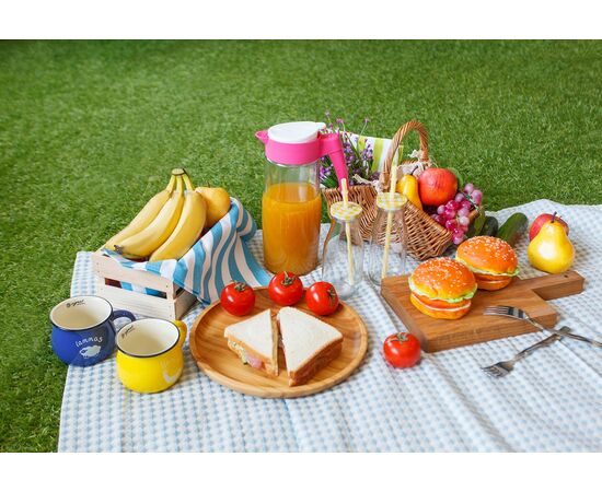 Бутыль стеклянная с крышкой и трубочкой 300мл, «Лаконичность», 6,5×15,5см, цвет МИКС 2366713, изображение 10