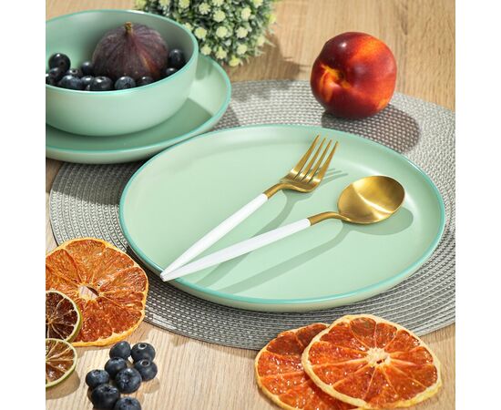 Тарелка обеденная 24см MACARONS DM7000, изображение 3