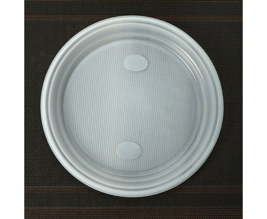 Набор одноразовых тарелок, d=20,5см, в наборе 10 шт цвет белый, 9080897, изображение 2