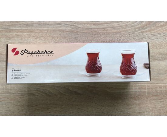 Набор чайный стакан с блюдцем 170мл*12пр ТАЙМЛЕСС d=120 мм 950094B, изображение 4