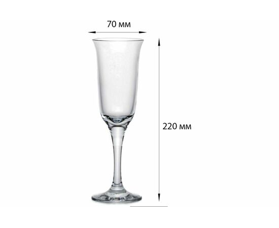 Набор бокалов д/шампанского 210мл*6шт ДАЛИДА-F&D 440883BFD, изображение 4