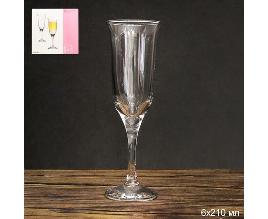 Набор бокалов д/шампанского 210мл*6шт ДАЛИДА-F&D 440883BFD