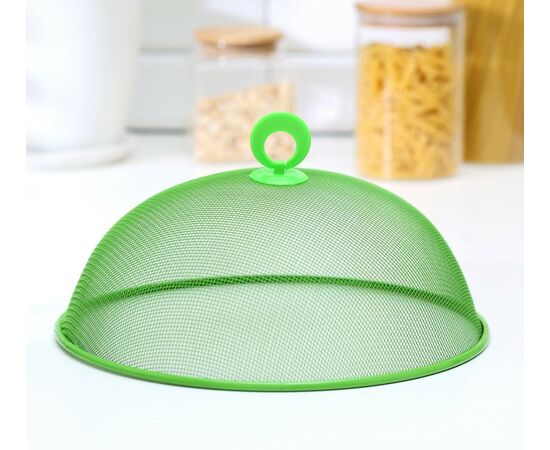 Крышка-сетка для продуктов 28см, Доляна «Вкус»,  цвет МИКС 148363, изображение 2