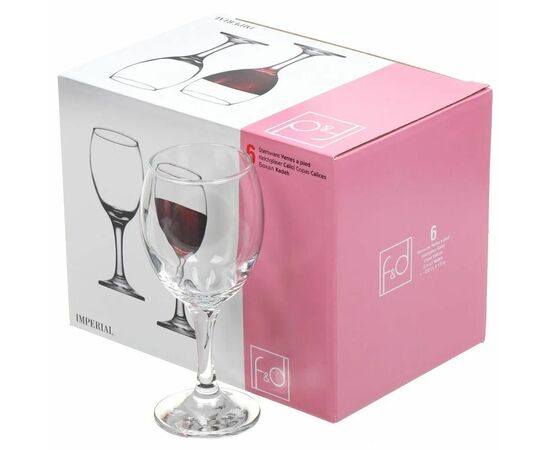 Набор бокалов для вина 255мл*6шт IMPERIAL-F&D 44703BFD