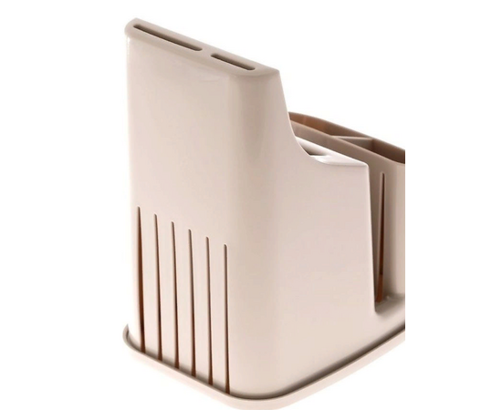 Подставка для столовых приборов универсальная с съёмным поддоном (цвет МИКС) C361, изображение 2