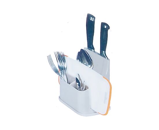 Подставка для столовых приборов универсальная с съёмным поддоном (цвет МИКС) C361, изображение 7