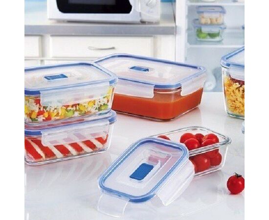 Контейнер 380мл стеклянный PUREBOX ACTIVE P3546 прямоугольный, изображение 2