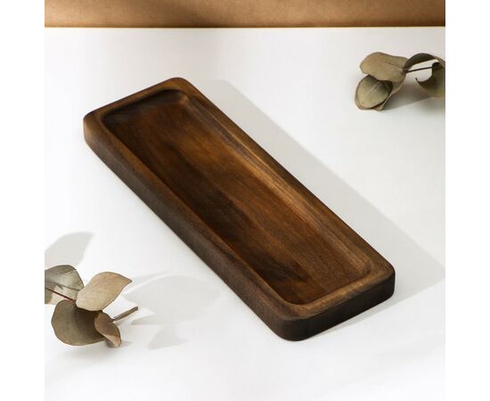 Подставка для столовых приборов Adelica, 23×8×1,8 см, окрашен в тёмный цвет, берёза 9116003, изображение 2