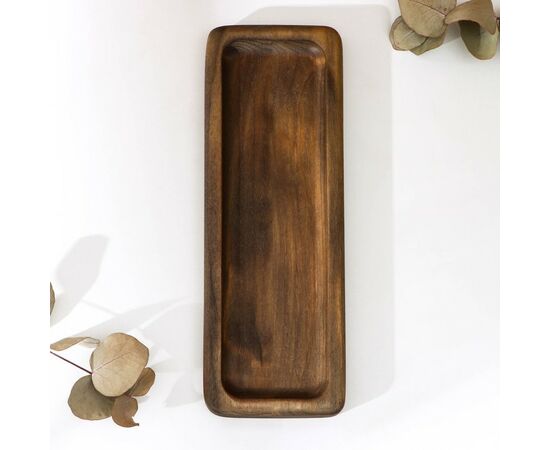 Подставка для столовых приборов Adelica, 23×8×1,8 см, окрашен в тёмный цвет, берёза 9116003, изображение 4