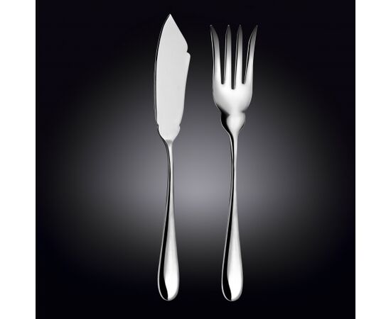 Набор 2пр (Нож рыбный 28см + вилка рыбная 26.5см) WL-999133/2С подарочн. коробка