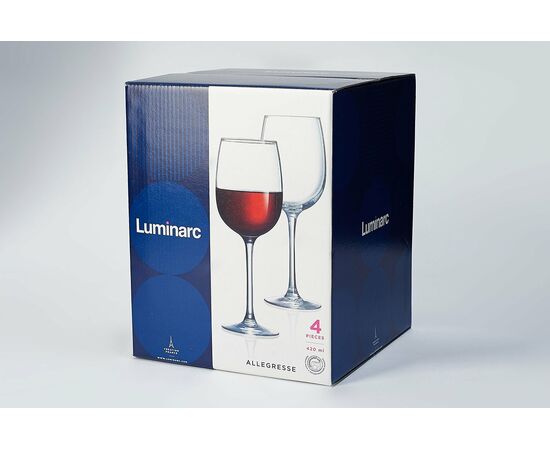 Набор бокалов для вина 420мл*4шт АЛЛЕГРЕСС J8166, изображение 2