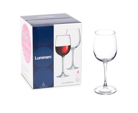 Набор бокалов для вина 420мл*4шт АЛЛЕГРЕСС J8166