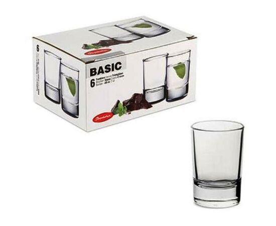 Набор стопок 55 мл*6шт Бейсик  52837B