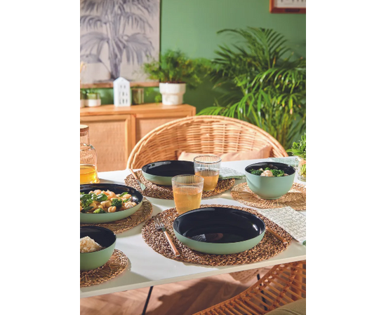 Блюдо 25см VICKY SOFT GREEN  Q8583, изображение 4 Блюдо 25см VICKY SOFT GREEN  Q8583, изображение 4