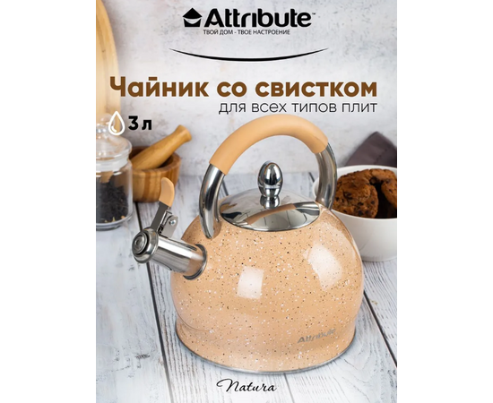 Чайник 3л NAIURA бежевый ASN007-B