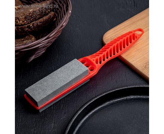 Точилка для металлических ножей с ручкой Доляна, 21,5×4 см, цвет МИКС 1523979