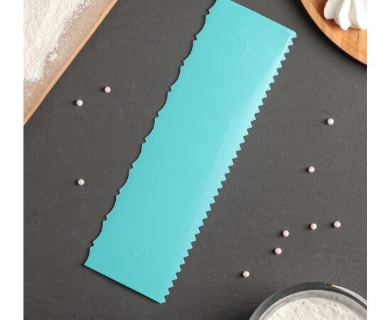 Шпатель кондитерский двойной Доляна «Узор», 25,5×7,5 см 4314199