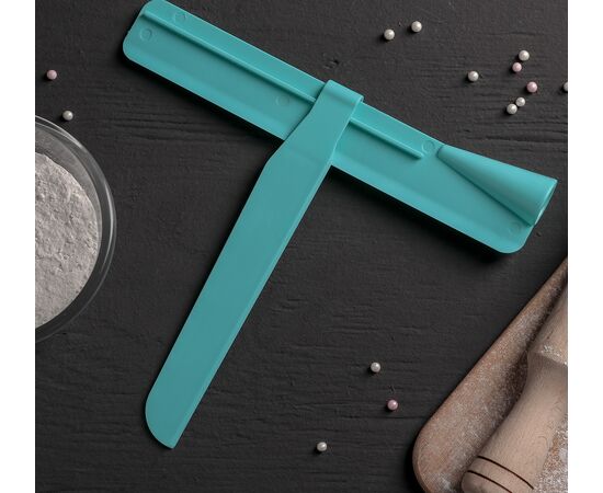 Шпатель кондитерский угловой Доляна, 2 части, 23,5×4,7×2,6 см 2957151, изображение 4